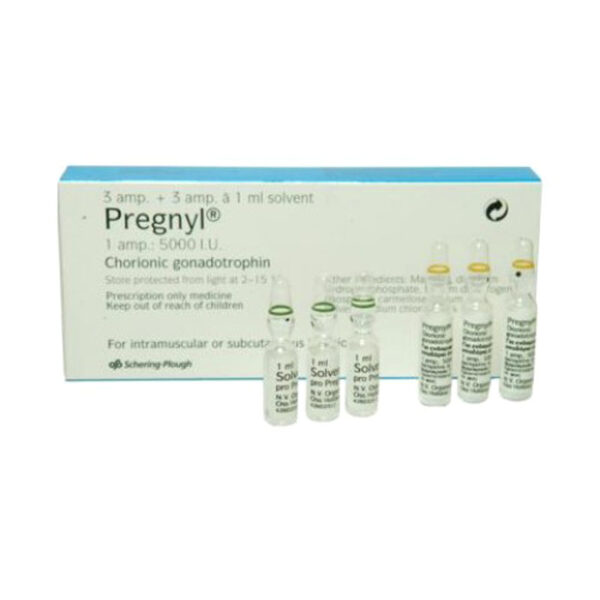 Pregnyl (HCG) 3 ampoules 5000ui